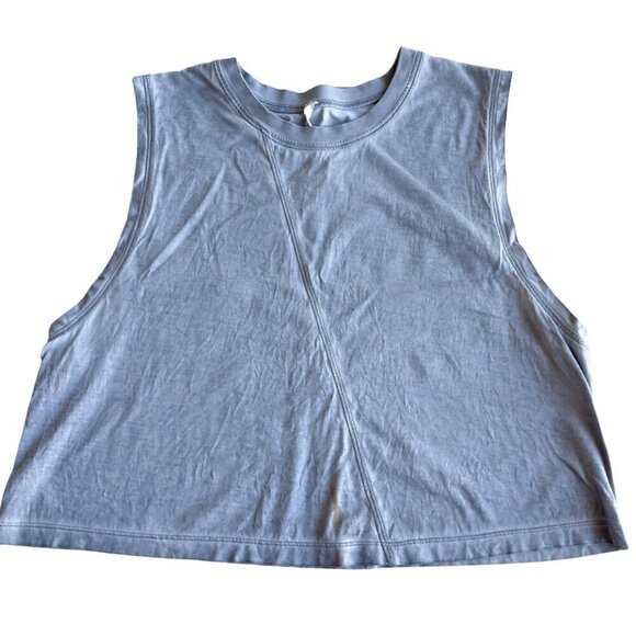 *Has Stain* Lululemon Broken Beats Tank, Grey - Size Large - Picture 1 of 9